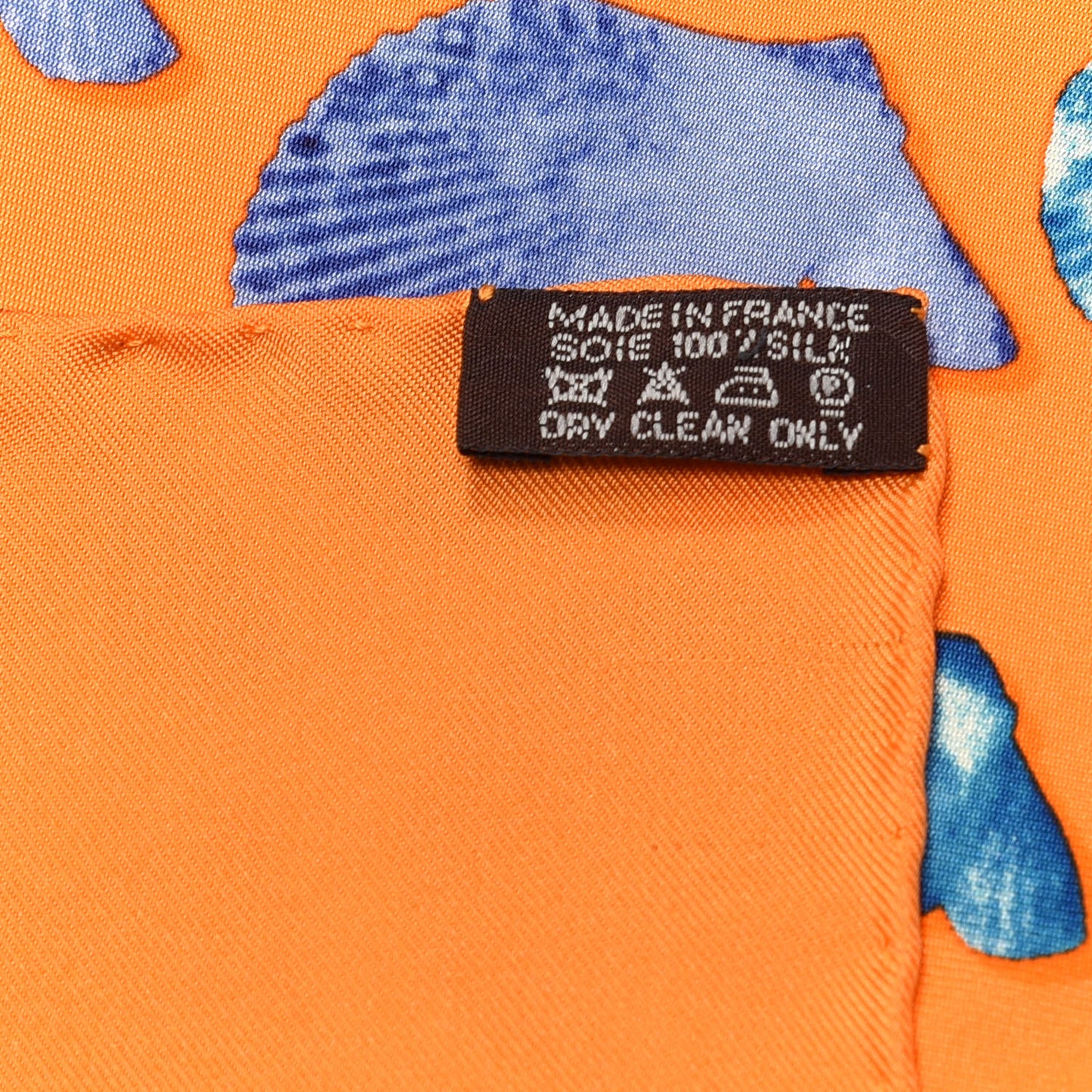 Silk Coquilles Scarf 90 Orange