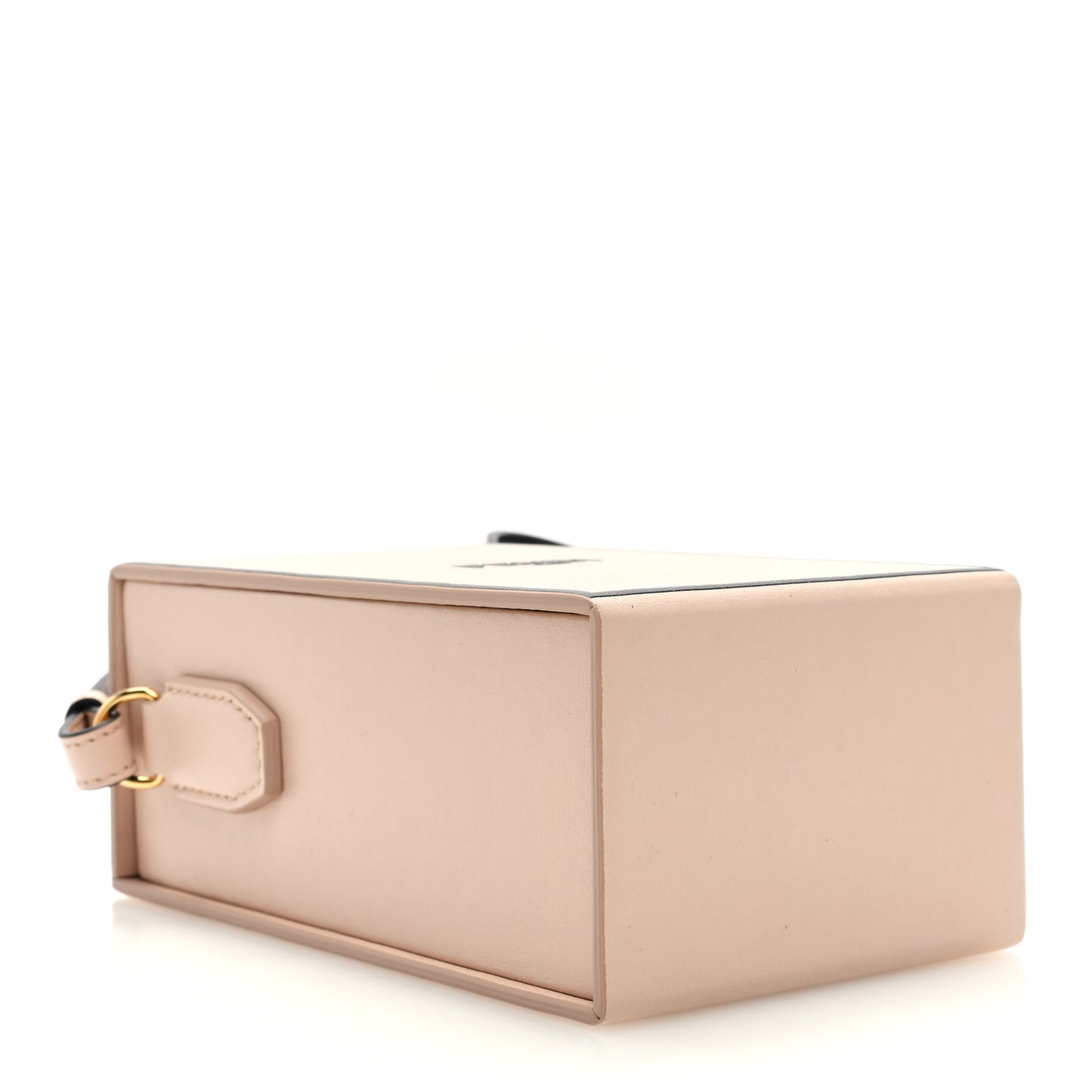 Vitello Fluffy Logo Vertical Box Rosa Quarzo Black