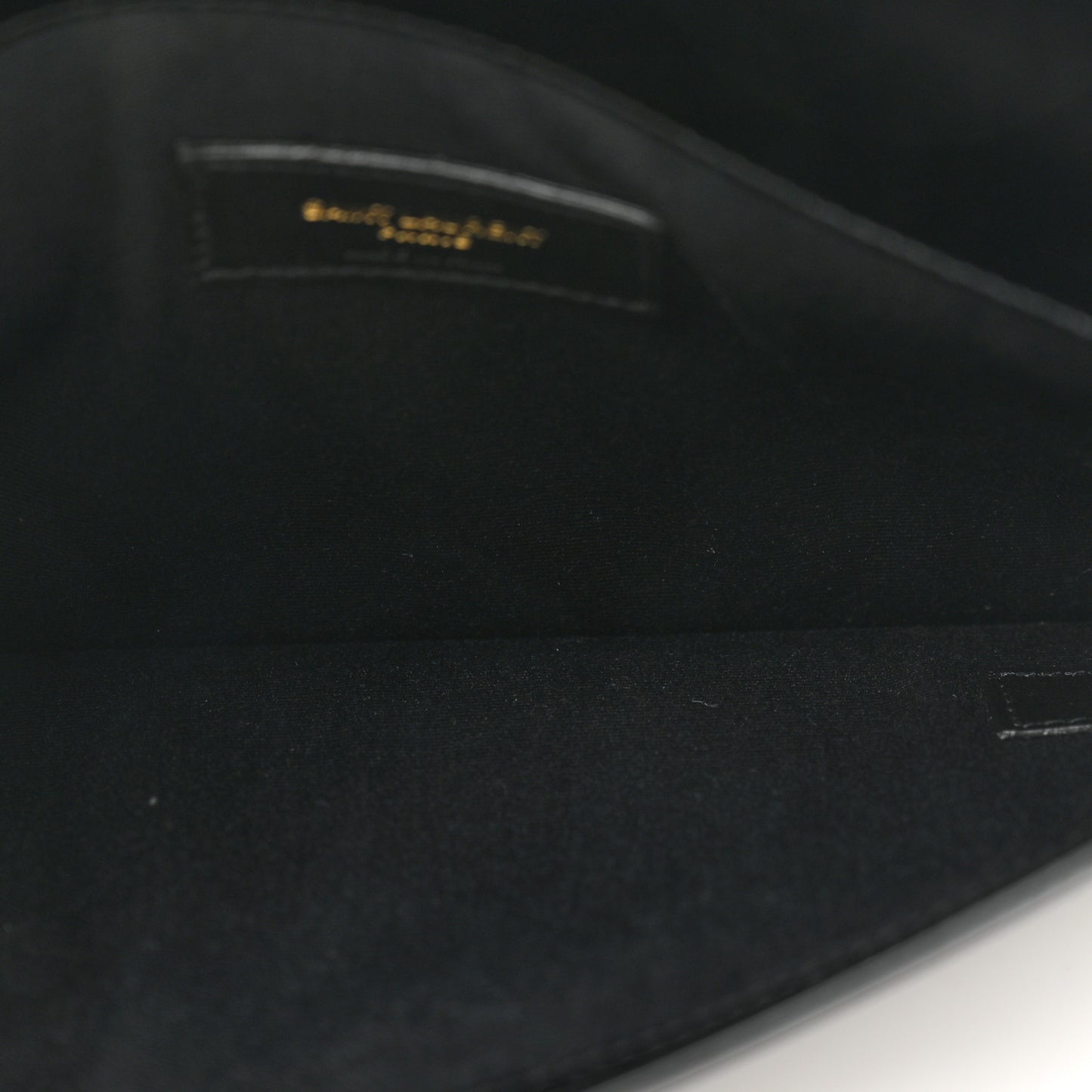 Smooth Shiny Calfskin Monogram Uptown Pouch Black