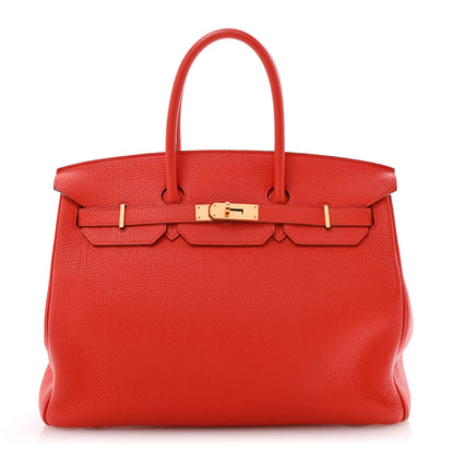 Hermes Togo Birkin 35 Rouge de Coeur 1 of 11
