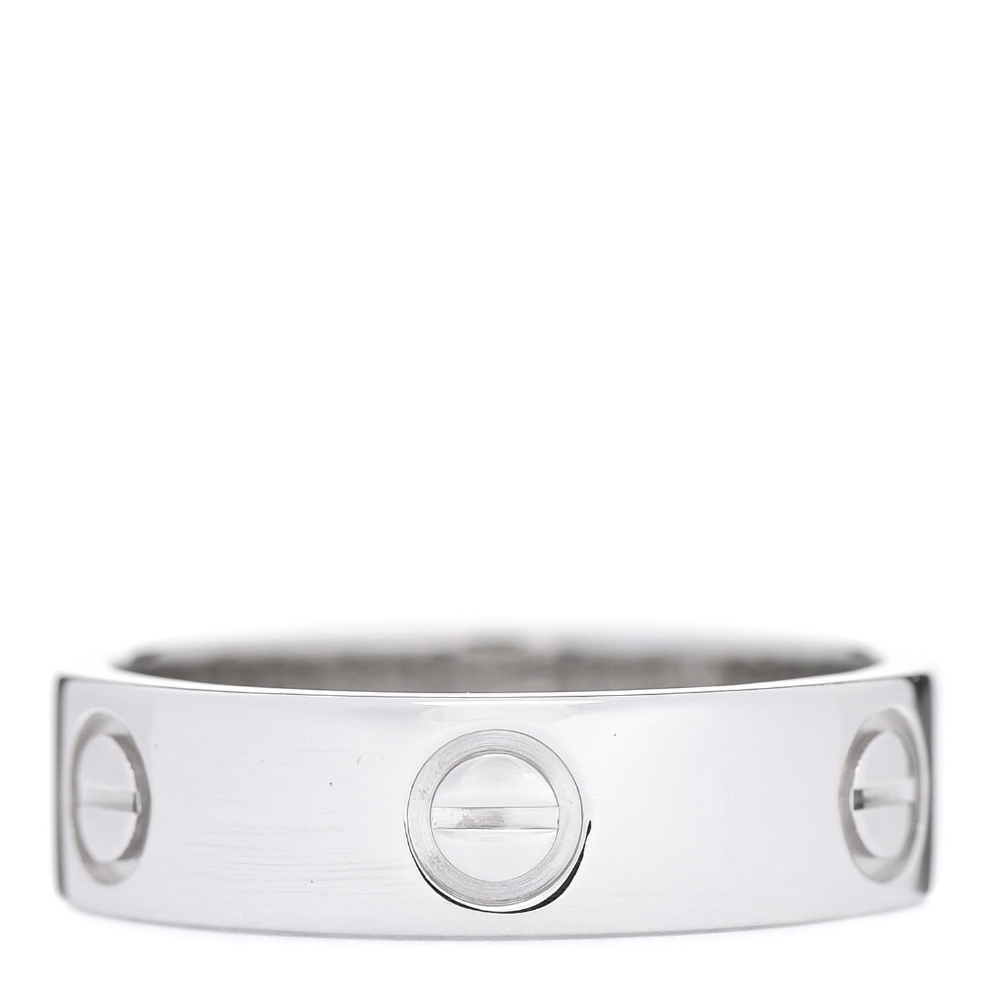 Platinum 5.5mm LOVE Ring 56 7.75