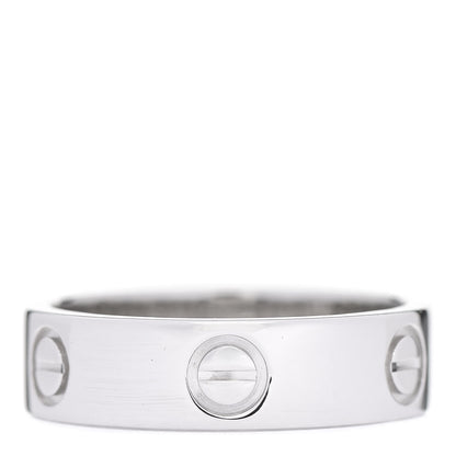 Cartier Platinum 5.5mm LOVE Ring 56 7.75 3 of 6