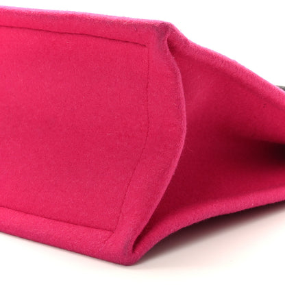 Saint Laurent Wool Rive Gauche Tote Fuchsia 8 of 8