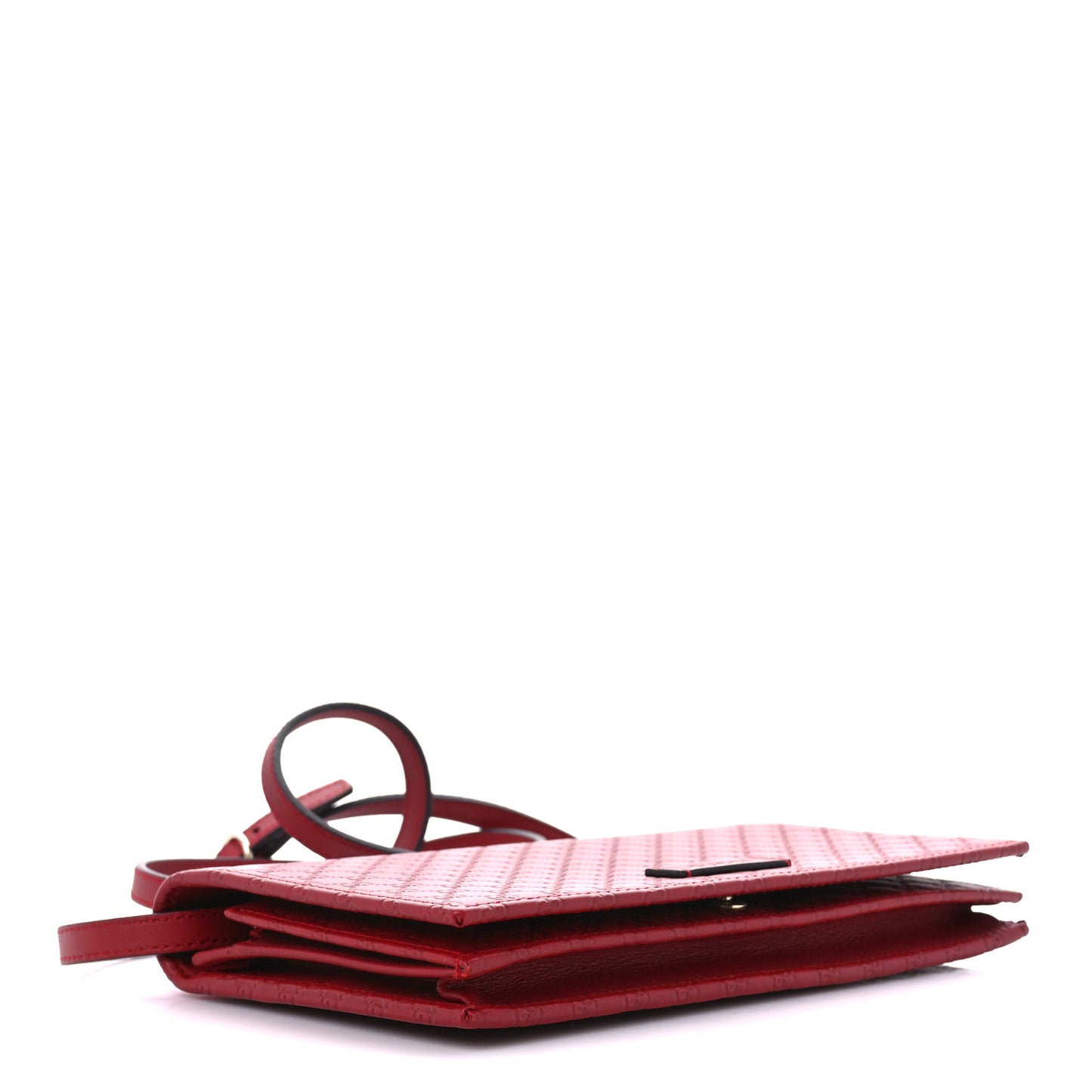 Microguccissima Crossbody Wallet Red