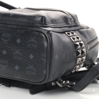 MCM Visetos Side Stud X-Mini Stark Bebe Boo Backpack Black 6 of 8