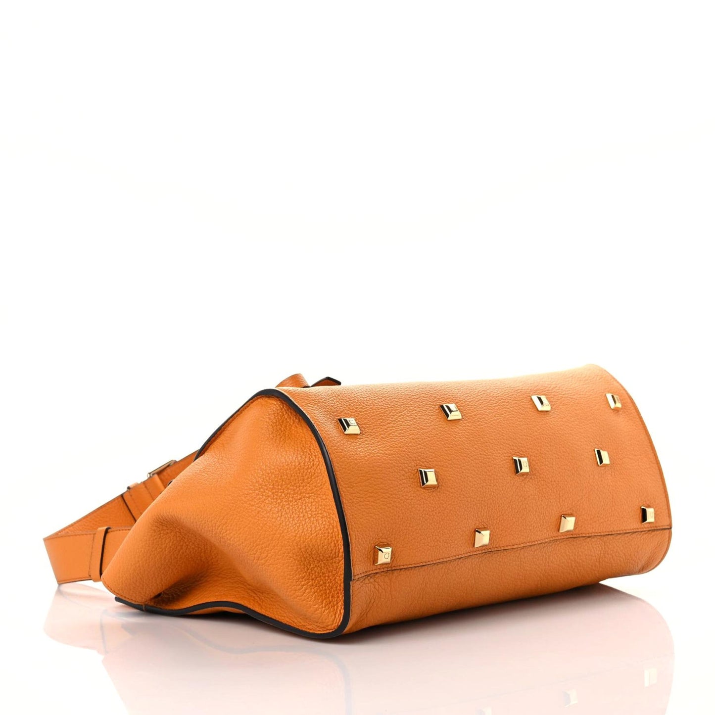 Calfskin Medium Studio Bag Olivello