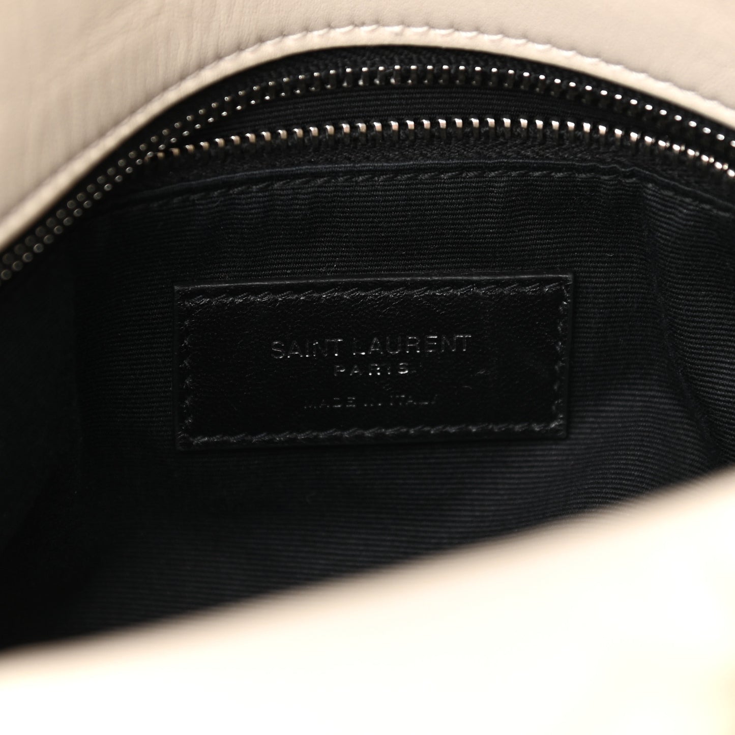 Lambskin Quilted Medium Loulou Puffer Monogram Chain Satchel Crema Soft