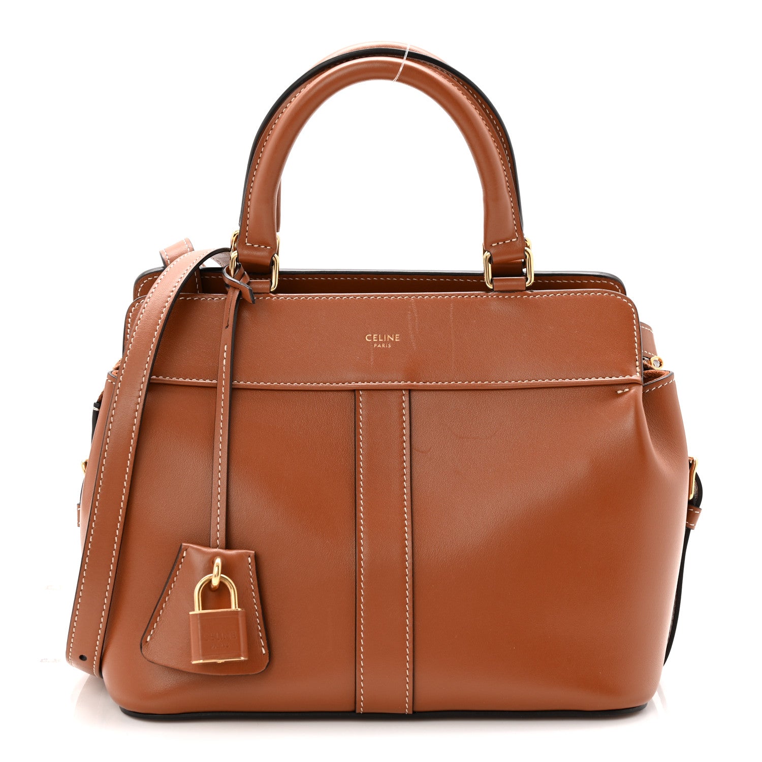 Celine Calfskin Small Cabas De France Tan 1 of 10