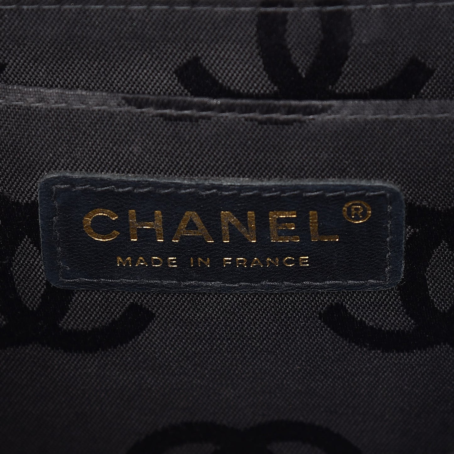 Patent Perforated Camellia Medium Single Flap Black