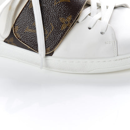 Louis Vuitton Calfskin Monogram Frontrow Sneakers 38 White 14 of 15