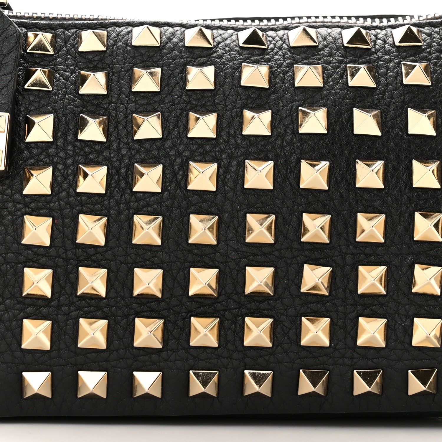 Valentino Garavani Grained Calfskin Small Rockstud All Over Crossbody Bag Black 7 of 10