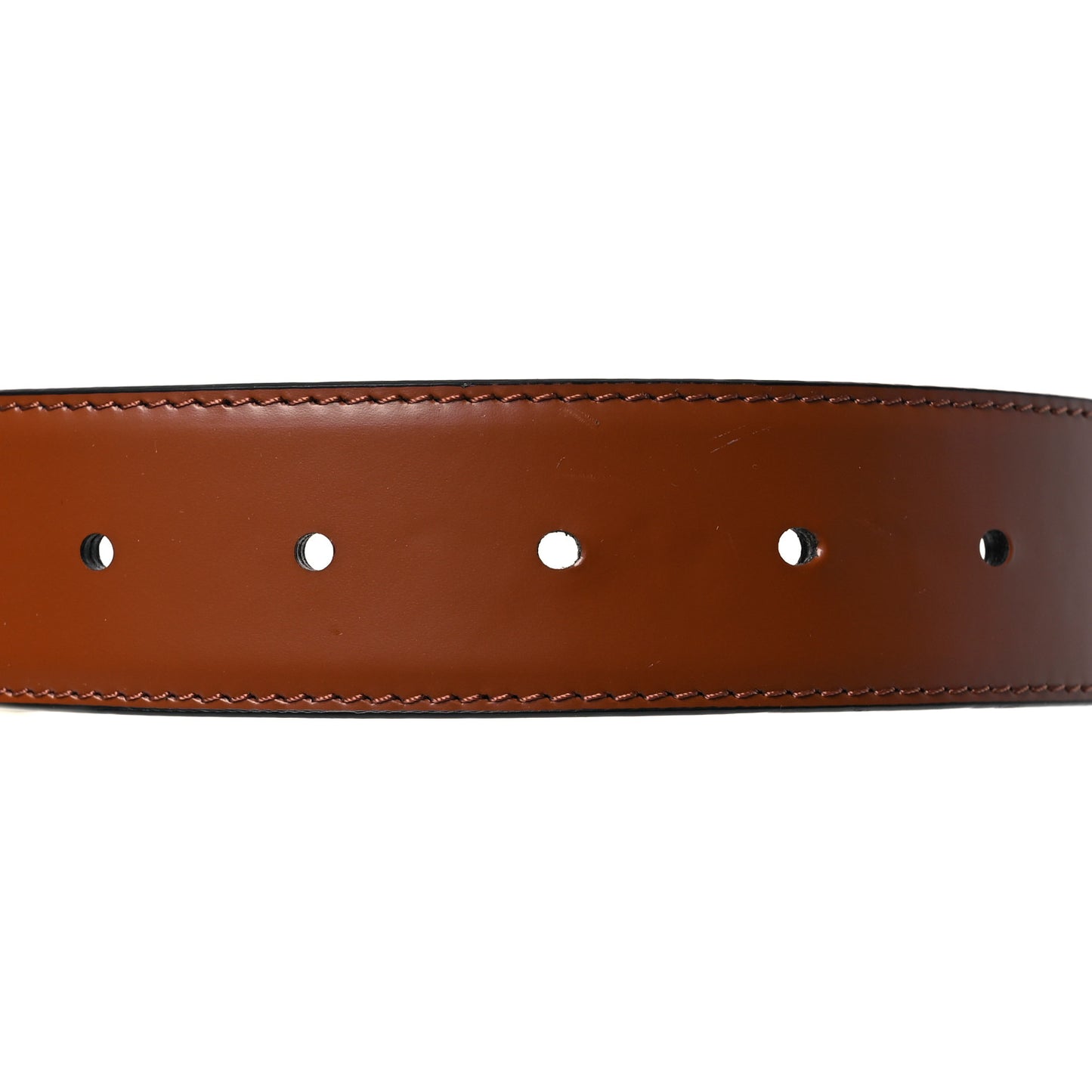 Calfskin 35mm LV Mirror Reversible Belt 90 36 Black Brown