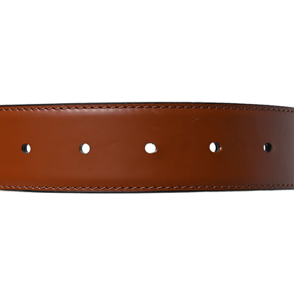 Louis Vuitton Calfskin 35mm LV Mirror Reversible Belt 90 36 Black Brown 3 of 7