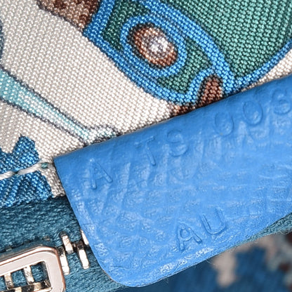 Hermes Epsom Silk'In Compact Wallet Bleu Zanzibar 7 of 8