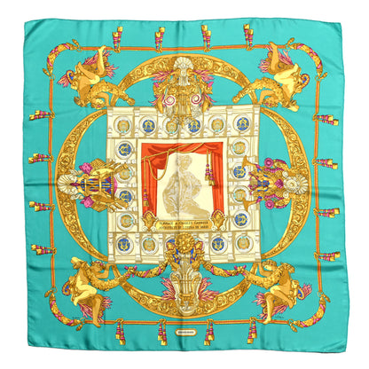 Hermes Silk Hommage A Charles Garnier Architecte De L'Opera De Paris Scarf 90 2 of 12
