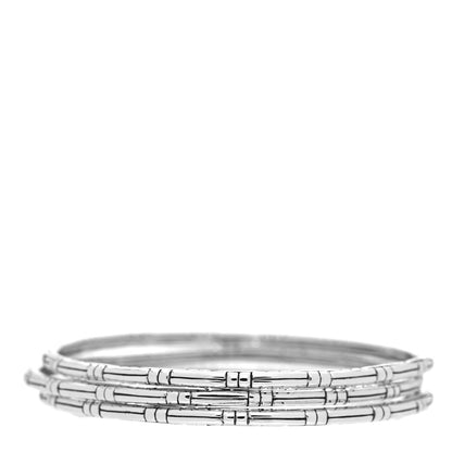John Hardy Sterling Silver Kali Slim Bangle Bracelet Set of 3 3 of 5