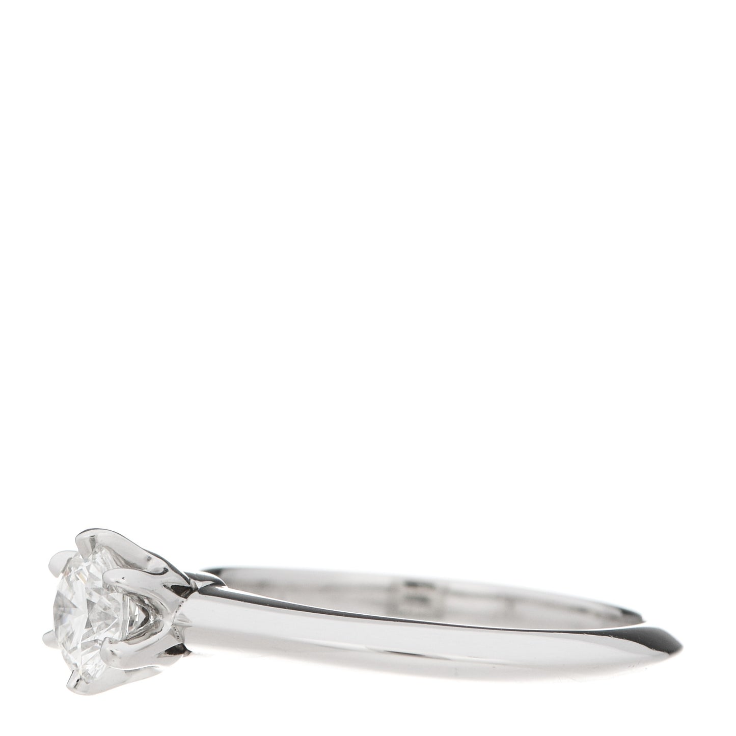 Platinum Diamond .43ct Solitaire Engagement Ring 50 5.5
