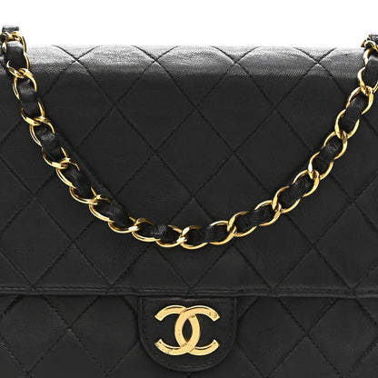 Chanel Lambskin Quilted Small Single Flap Bag Black 8 of 13