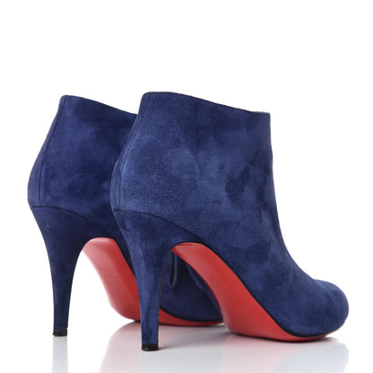 Christian Louboutin Veau Velours Belle 85 Ankle Boots 36.5 China Blue 4 of 12