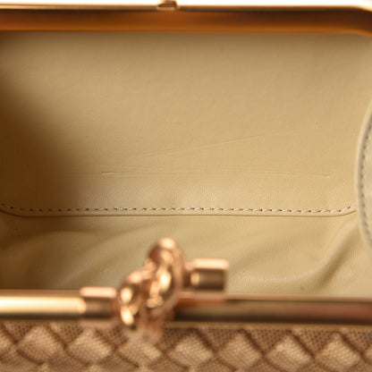 Bottega Veneta Intreccio Oro Bruciato Knot Clutch 7 of 7