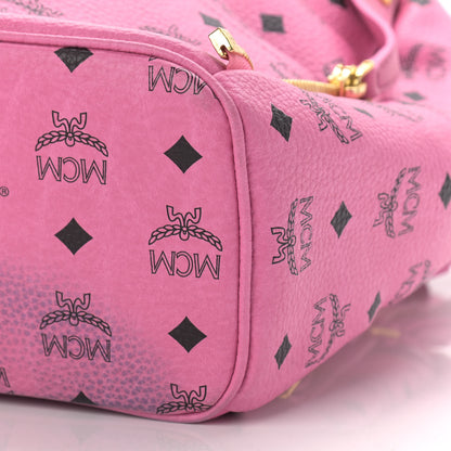 MCM Visetos Studded Small Dual Stark Backpack Pink 10 of 11