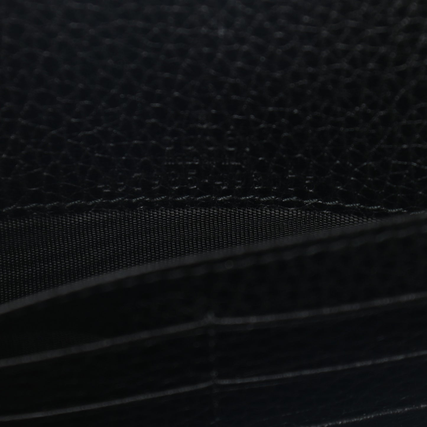 Calfskin Mini GG Marmont Chain Wallet Black
