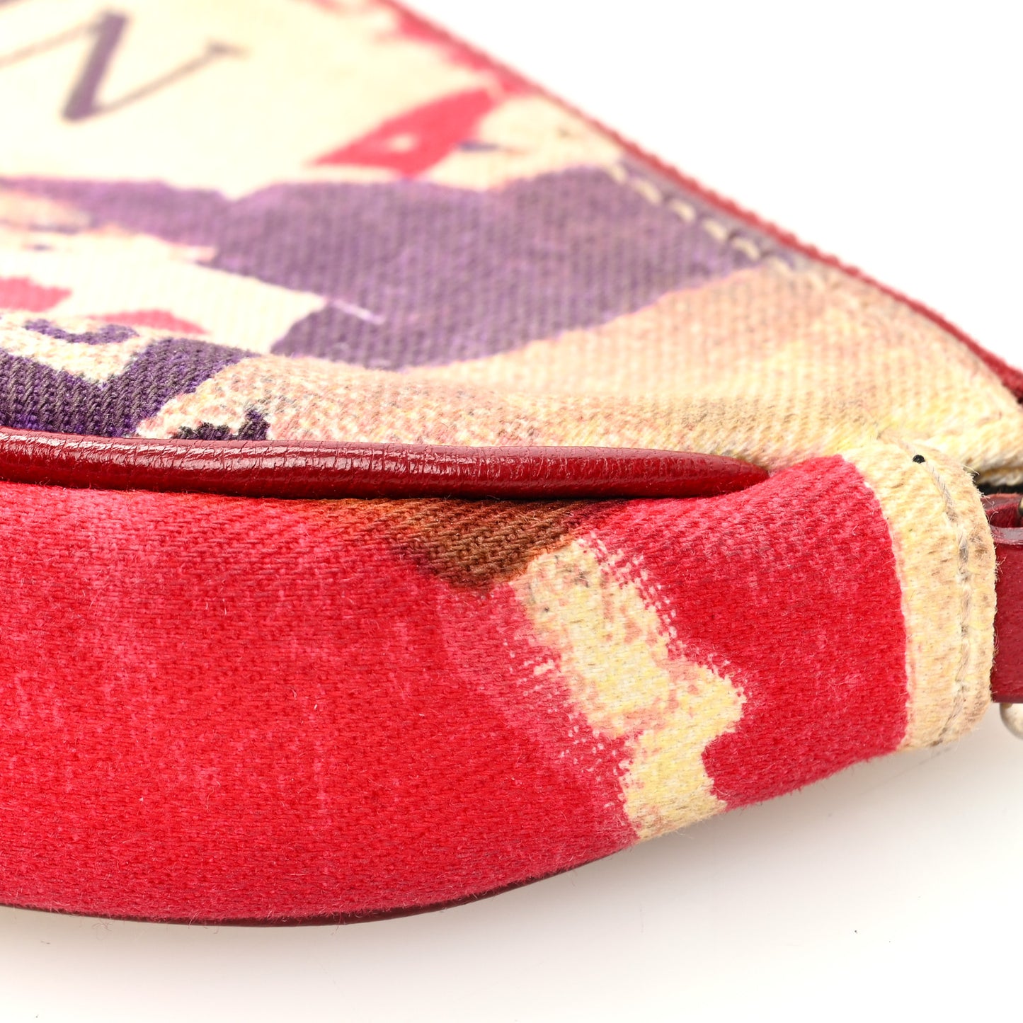 Canvas Le Victim Mini Saddle Pochette Red