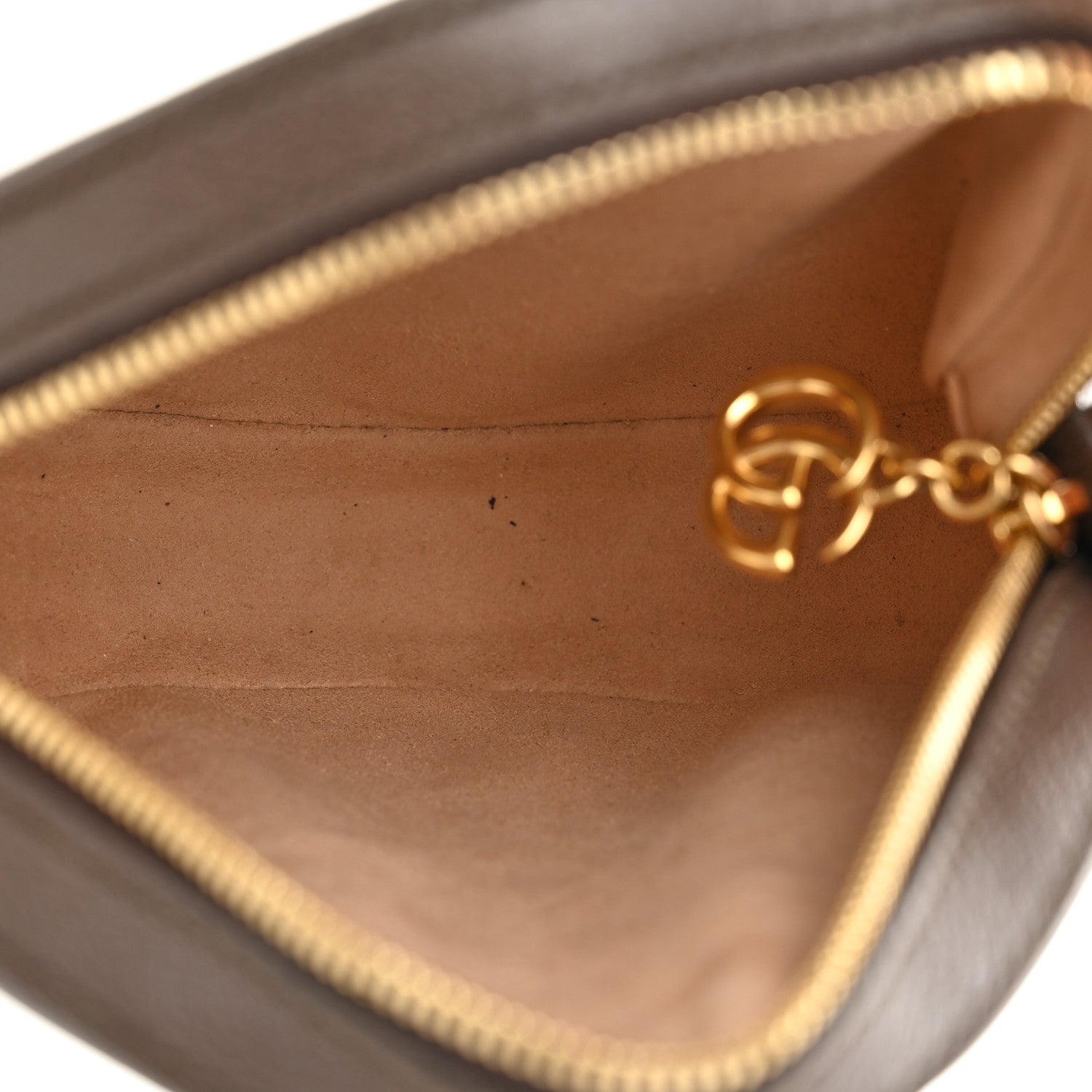 Gucci GG Supreme Monogram Web Mini Ophidia Round Shoulder Bag Brown 5 of 10