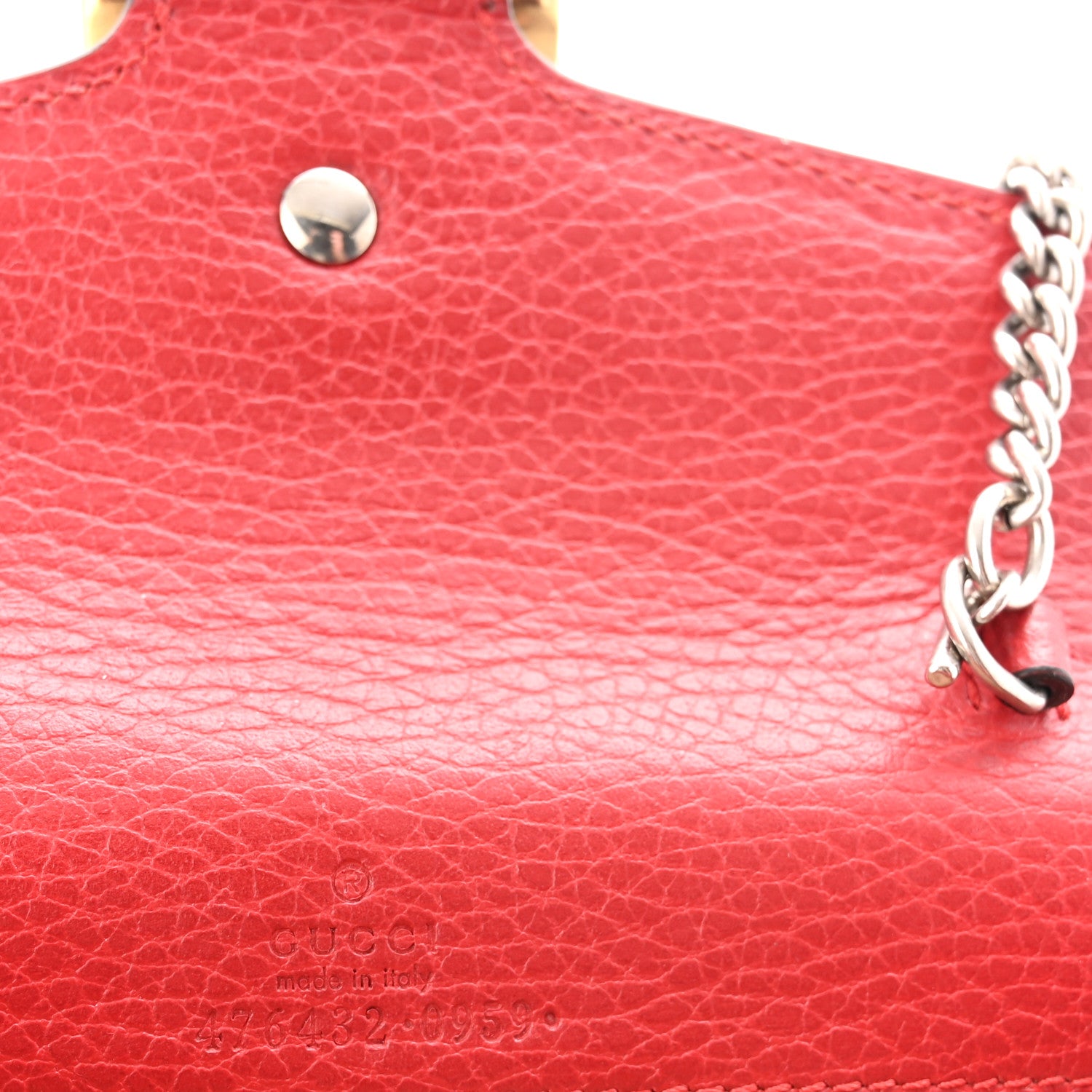 Gucci Calfskin Super Mini Dionysus Shoulder Bag Hibiscus Red 6 of 9