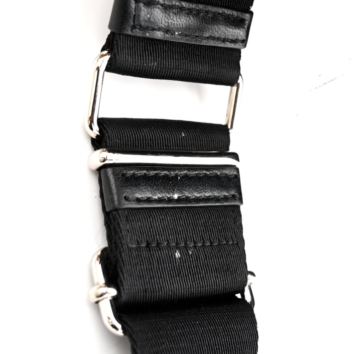 Re-Nylon Nappa Triangle Quilted Padded Small Double Handled Zip Tote Black