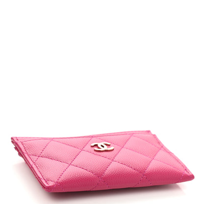 Chanel Caviar Quilted Card Holder Pink 4 of 8