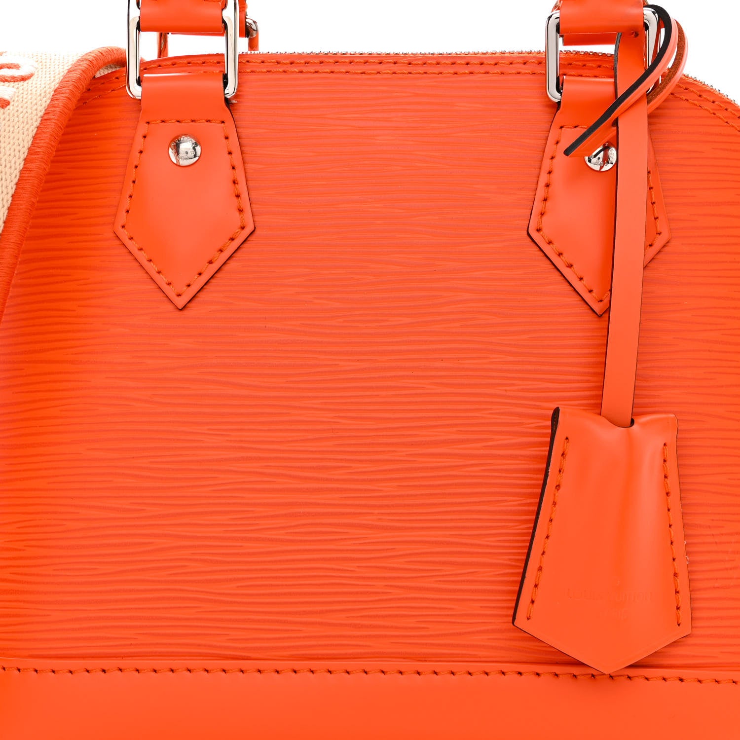 Louis Vuitton Epi Jacquard Alma BB Orange 8 of 11