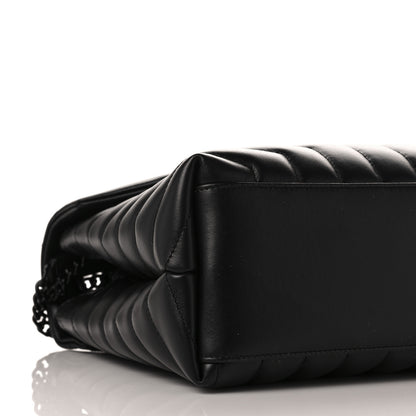 Saint Laurent Calfskin Y Quilted Monogram Medium Loulou Chain Satchel Black 6 of 7
