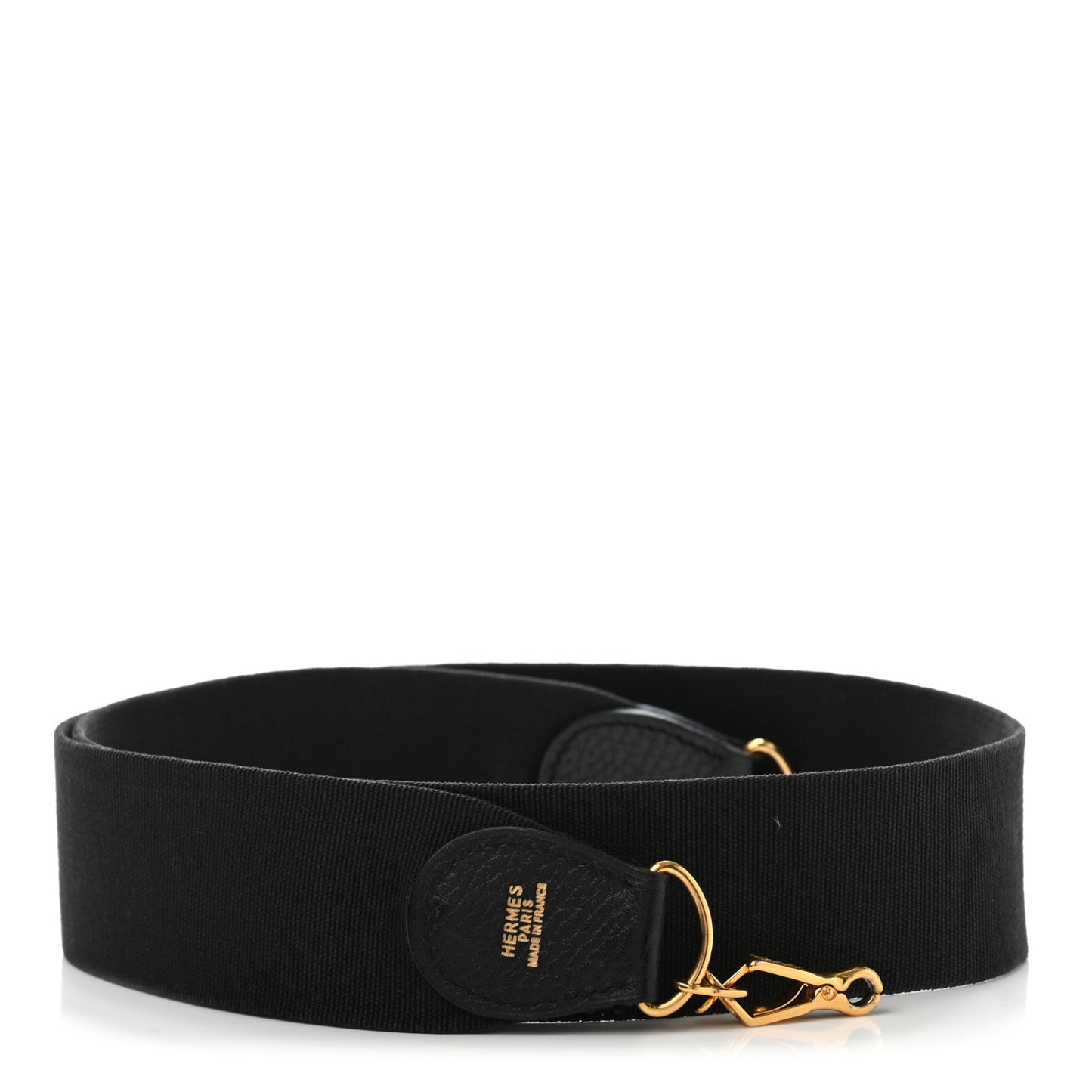 Toile Taurillon Clemence Shoulder Strap Black