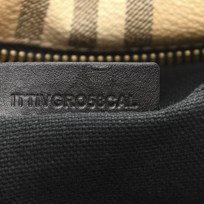 Burberry Haymarket Check Buckle Satchel Black 7 of 14