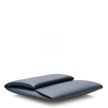 Hermes Epsom Verso Bastia Coin Purse Bleu Indigo Vert Amande 4 of 8
