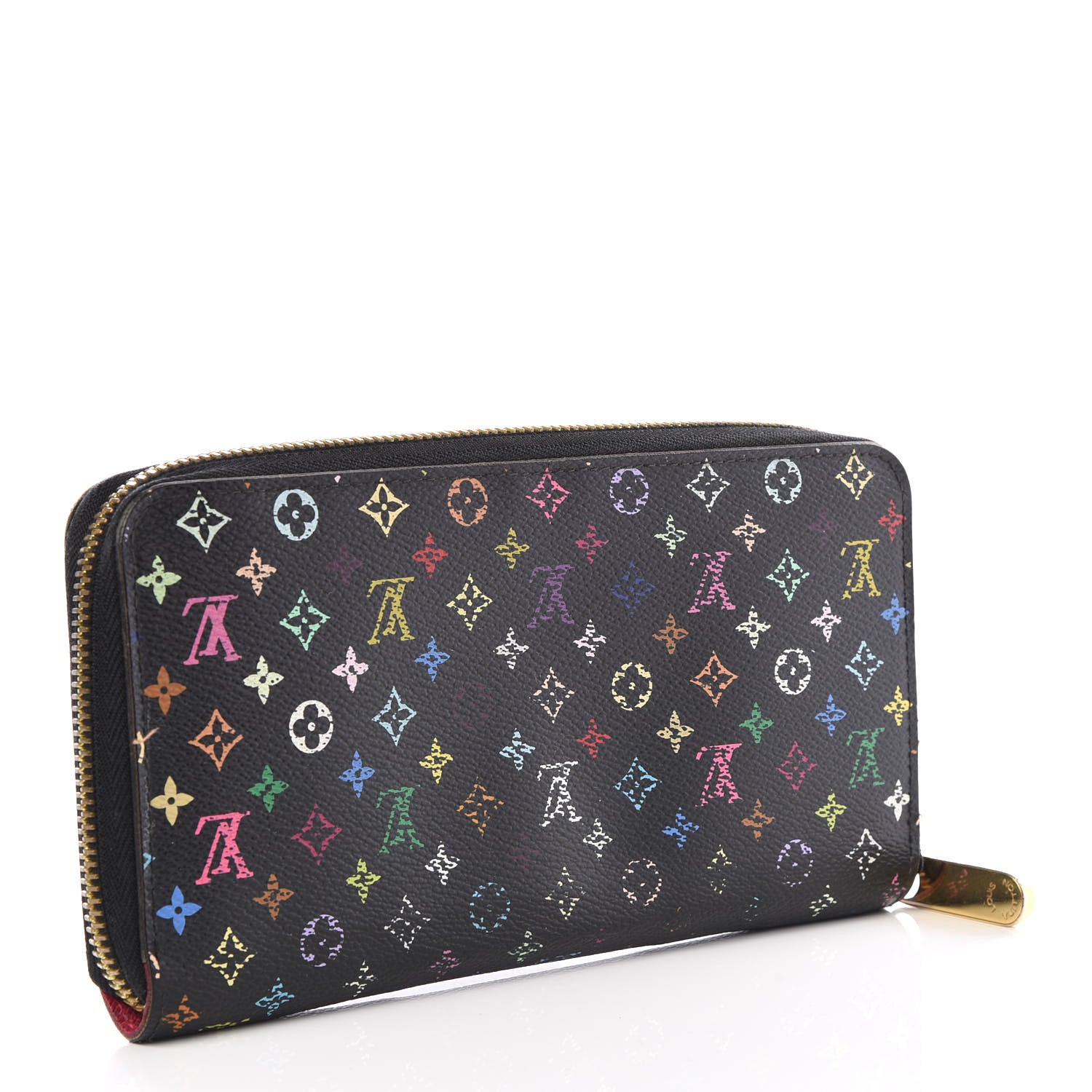 Louis Vuitton Monogram Multicolor Zippy Wallet Black Grenade 2 of 9