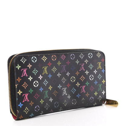 Louis Vuitton Monogram Multicolor Zippy Wallet Black Grenade 2 of 9