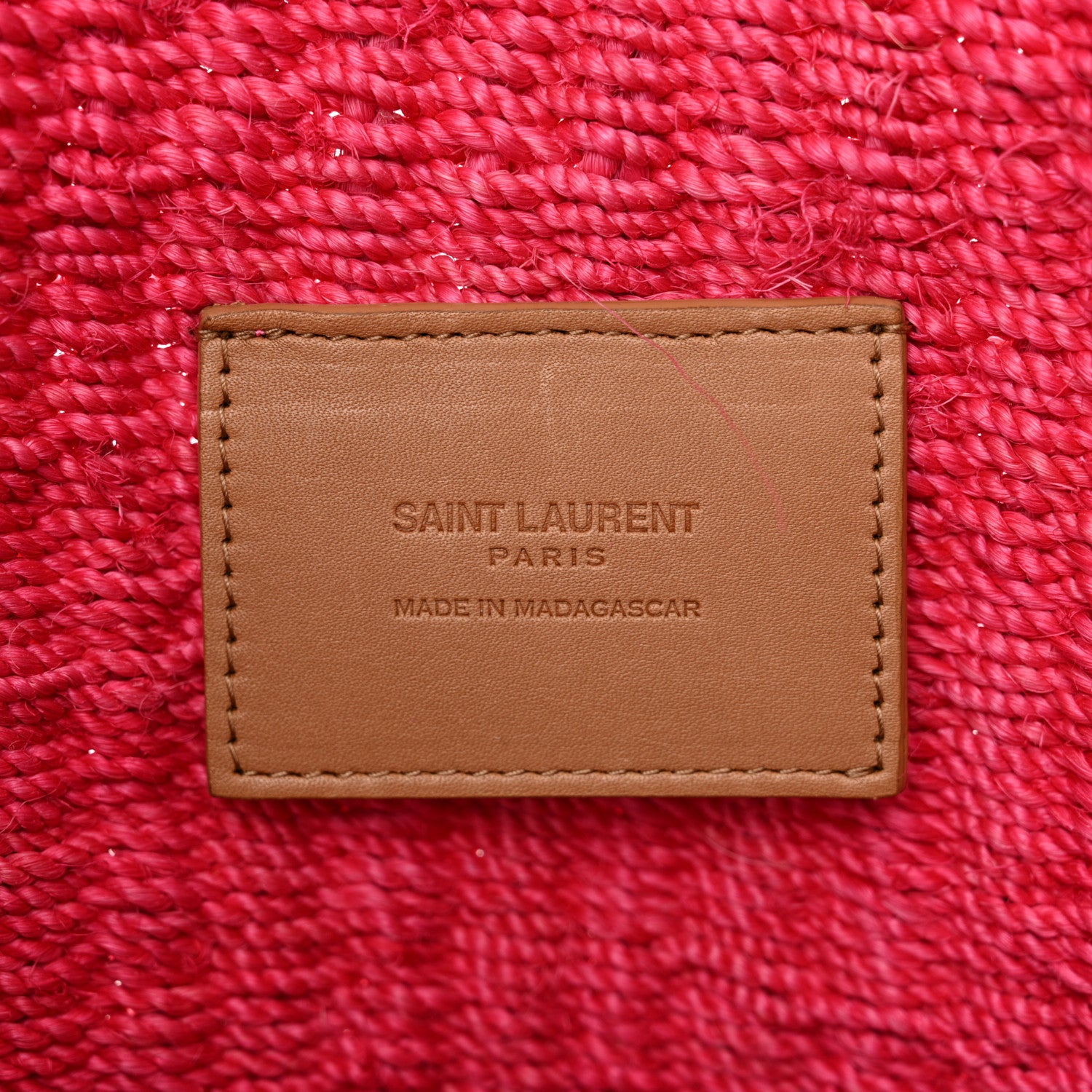 Saint Laurent Raffia Medium Monogram Kate Satchel Pink Glow 6 of 12