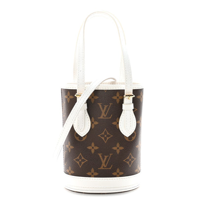 Louis Vuitton Monogram LV Match Nano Bucket Bag White 1 of 10