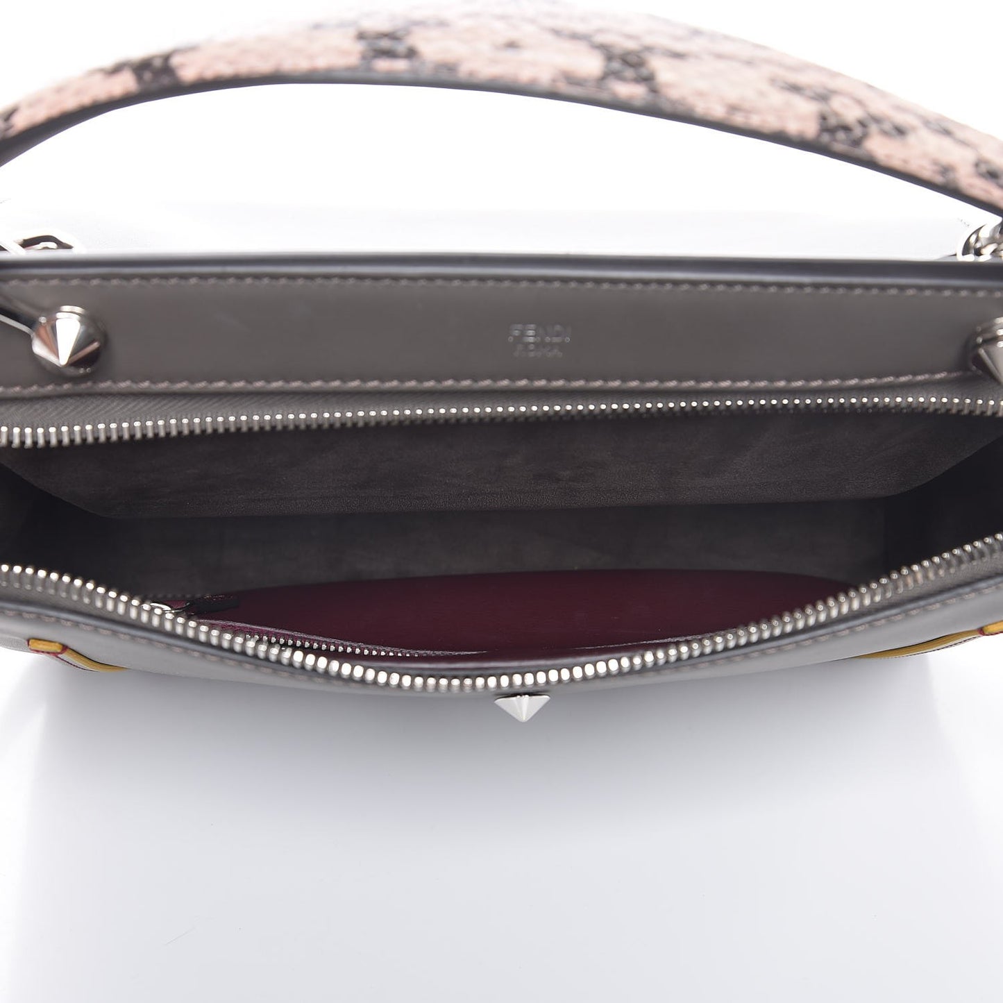 Vitello Baltico Dolce Elaphe DotCom Satchel Carbone Ramar Multicolor