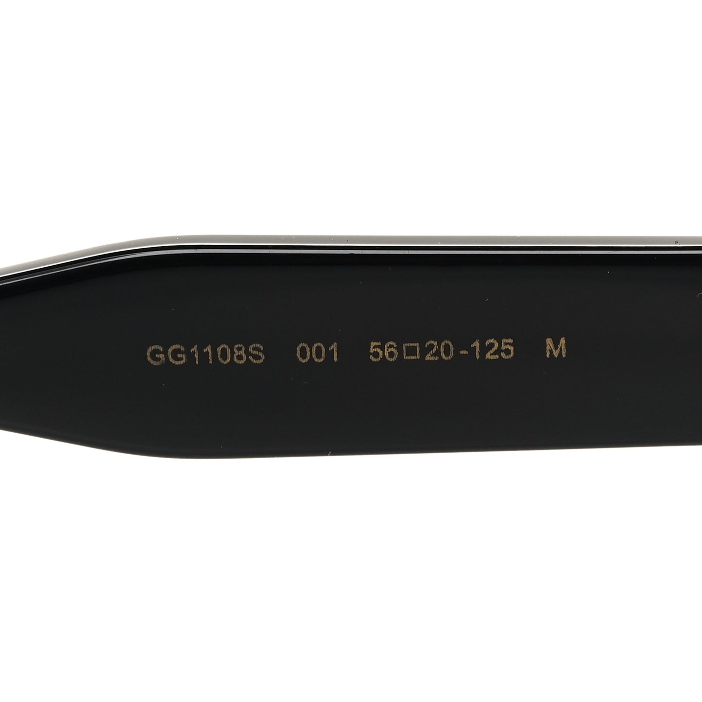 Acetate Aviator Sunglasses GG1108S Black