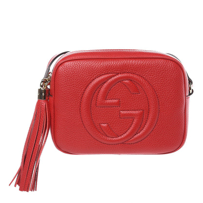Gucci Pebbled Calfskin Small Soho Disco Bag Tabasco Red 1 of 9
