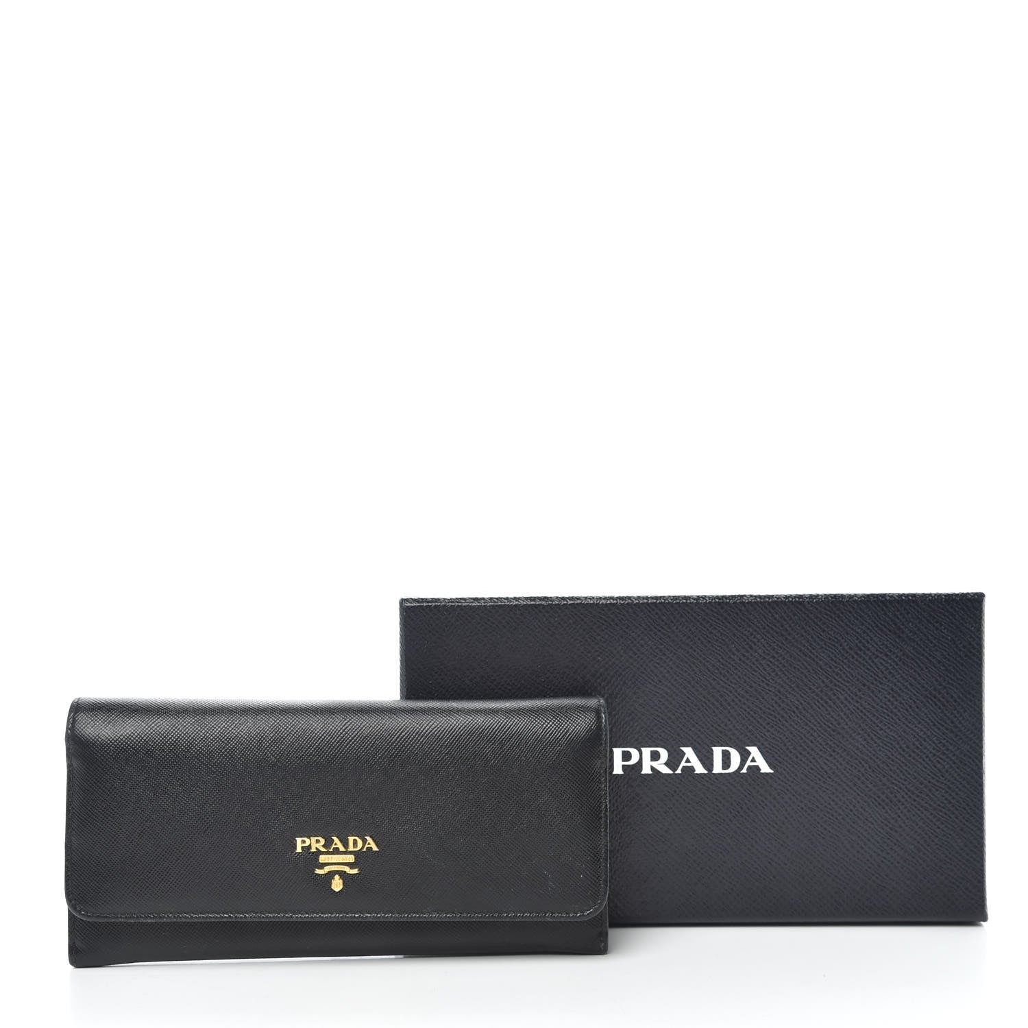 Prada Saffiano Colour Continental Flap Wallet Black Peonia 11 of 11