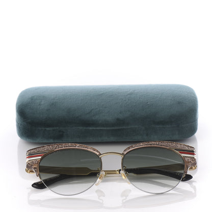 Gucci Glitter Cat Eye Sunglasses GG0283S Beige 8 of 8