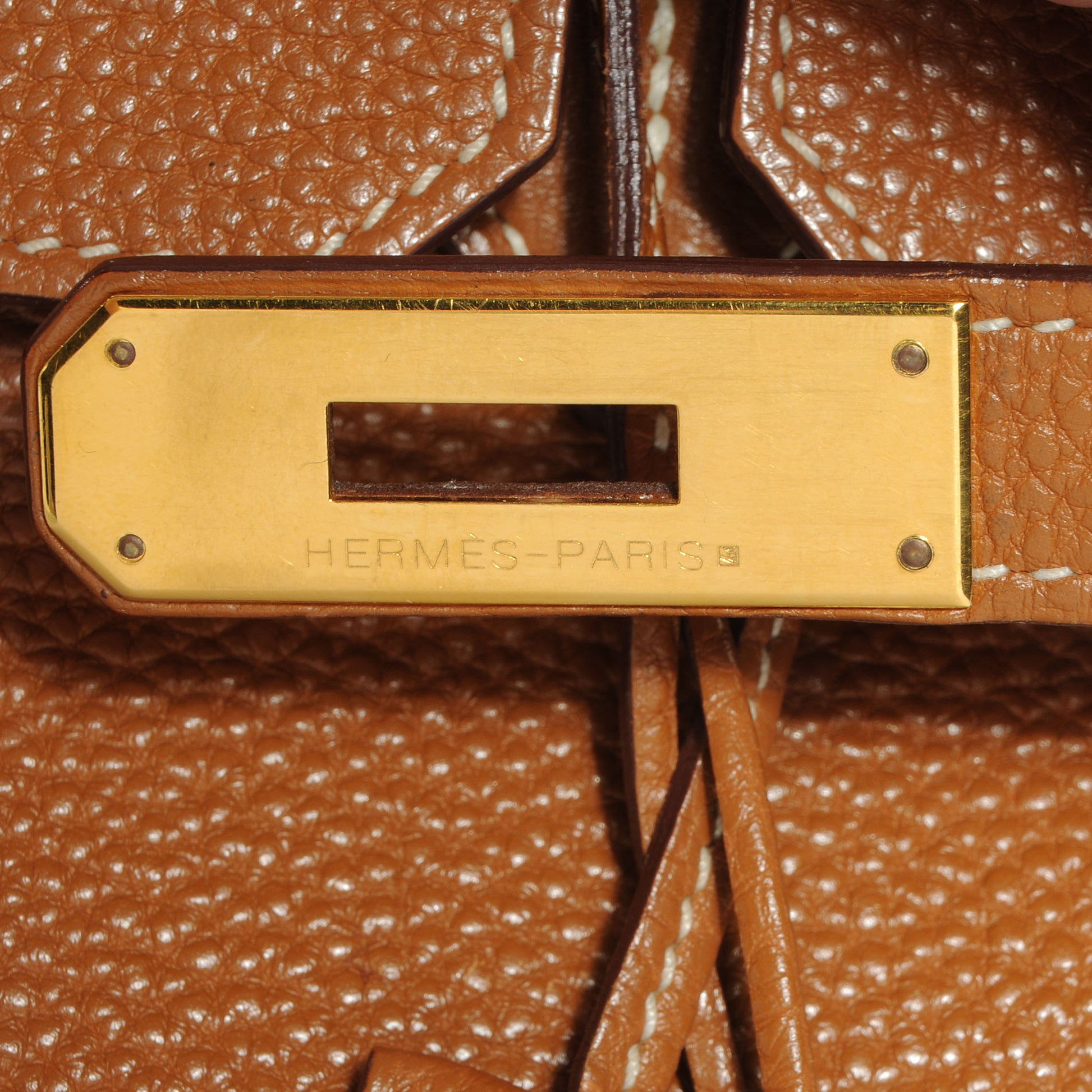 Hermes Taurillon Clemence Birkin 30 Gold 8 of 9