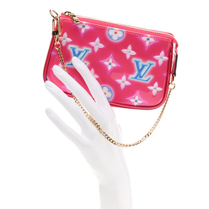 Louis Vuitton Vernis Valentine Mini Pochette Accessories Fuchsia Neon 2 of 6