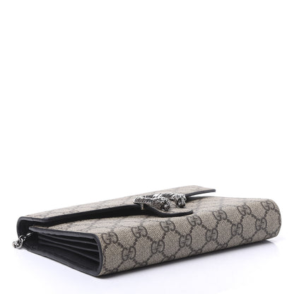 Gucci GG Supreme Monogram Mini Dionysus Chain Wallet Beige Black 3 of 8