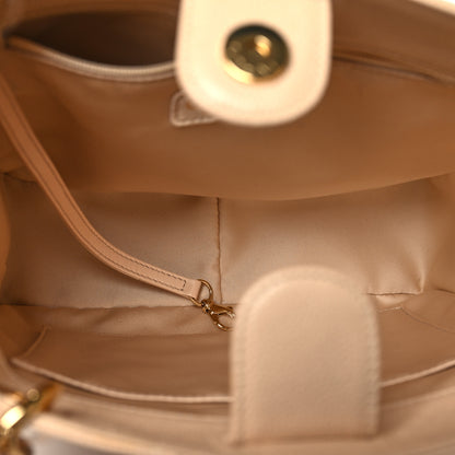 Chanel Caviar Quilted Petit Shopping Tote PST Beige Clair 5 of 12