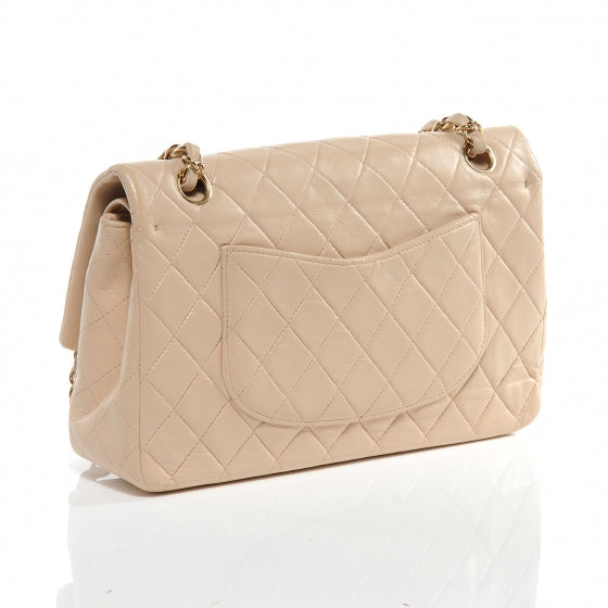 Chanel Lambskin Medium Double Flap Beige 3 of 8